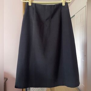 LOFT Black A-Line Pencil Straight Midi Skirt size 6